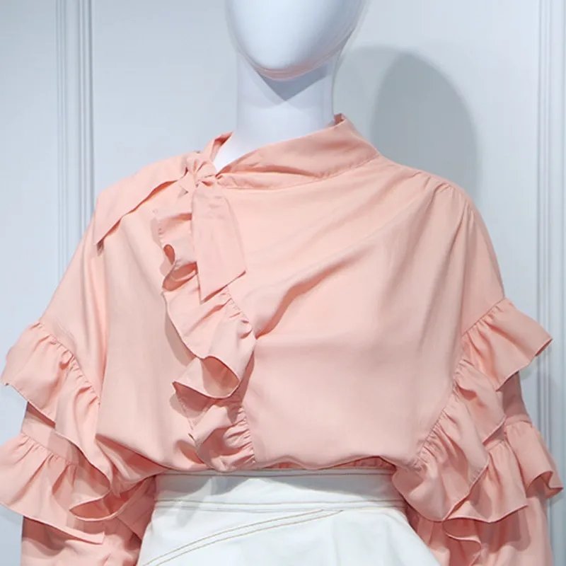 Милые стильные женские весенне-летние комплекты из двух предметов с оборками и