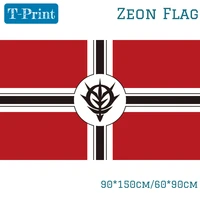 5pcs flag zeon flag up cos animation banner 3x5ft polyester