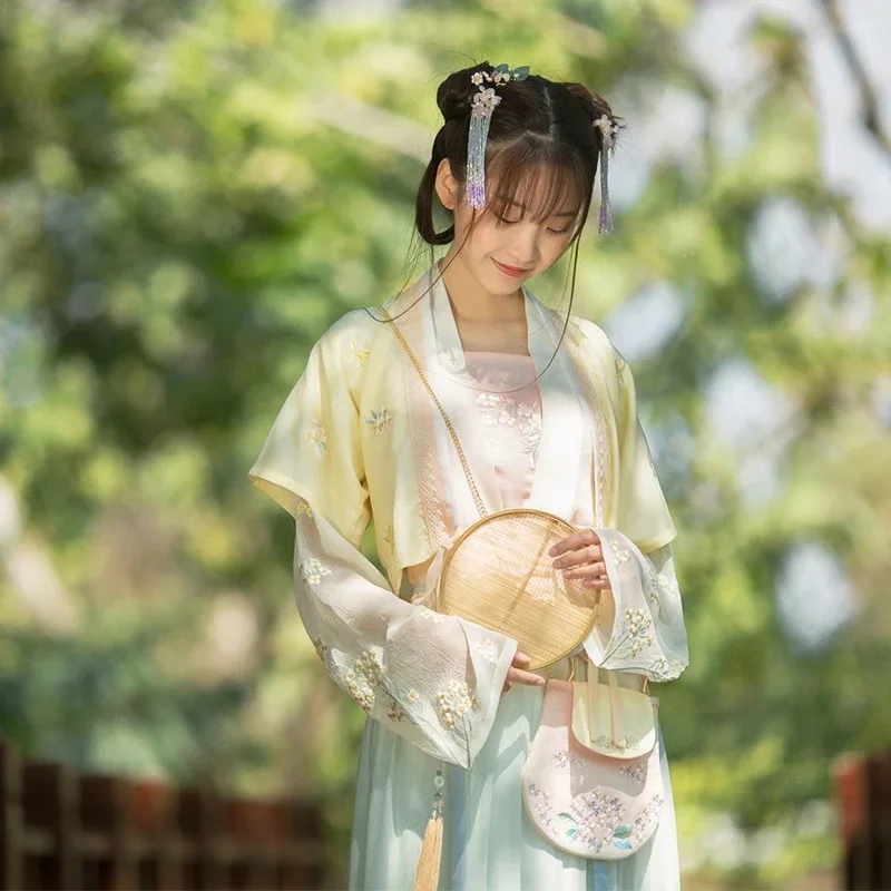 Hanfu Dress Ladies Classical Costume Clothing Female Summer Fairy Outfit Modified Ethnic Costumes SL1391 | Тематическая одежда и