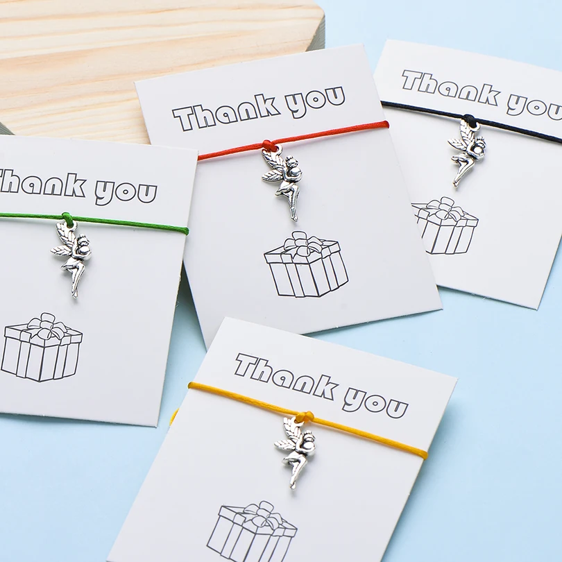 IYOE сказочные шармы-браслеты с надписью Wish Card для женщин и девушек ручная работа