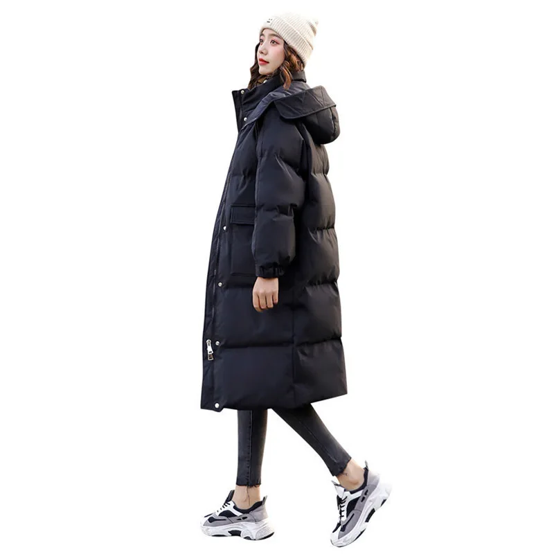 Женские зимние пальто в Корейском стиле парки новинка 2021 толстые длинные теплые