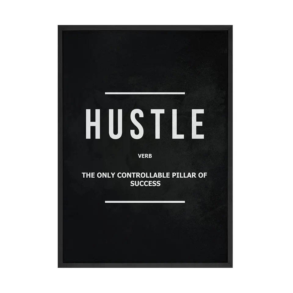 Grind Hustle исполнение настенные принты для художественных холстов офисный Декор мотивационный Современный художественный бизнес мотивация живопись картины - Цвет: Picture 1