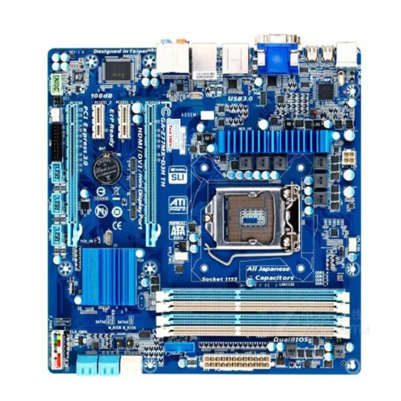 Материнская плата для компьютера Gigabyte GA-Z77MX-D3H TH USB3.0 SATAIII LGA 1155 DDR3 Z77 | Компьютеры и