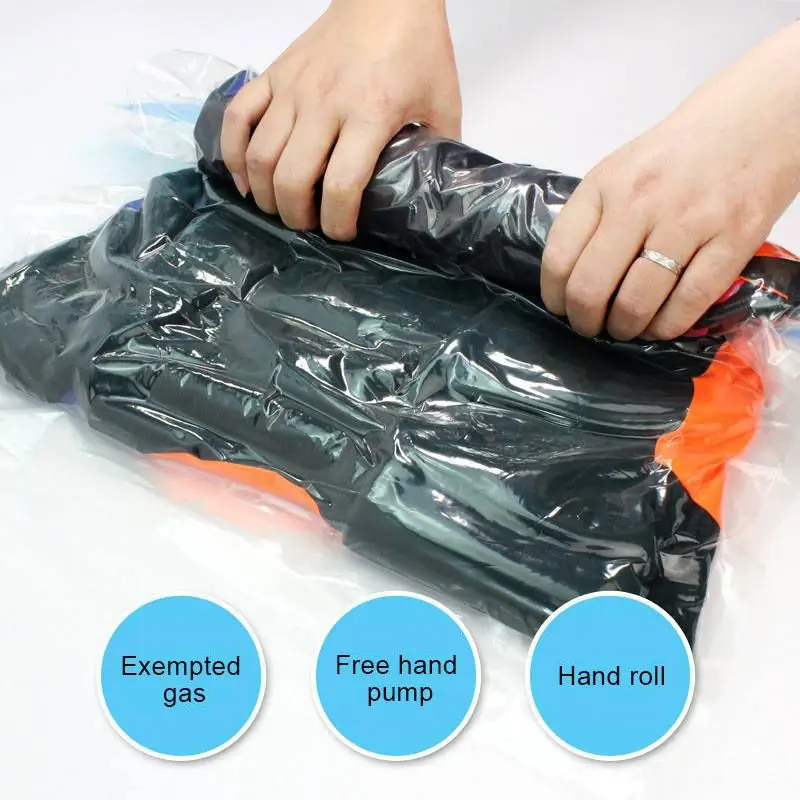 Вакуумный пакет для хранения Организатор Прозрачный границы складной очень