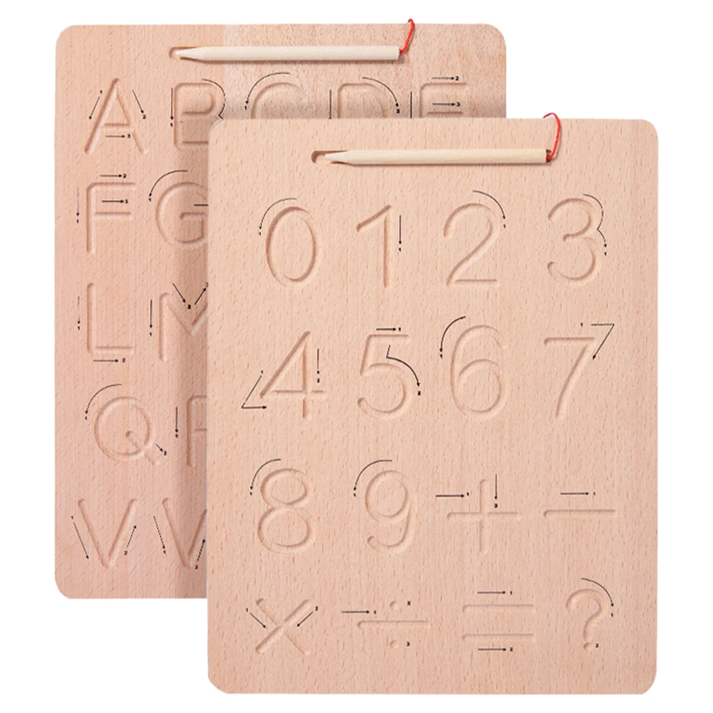 

Wooden Tracing Board Writing Board Practicing Board Preschool Learning Toy Birthday Gifts
