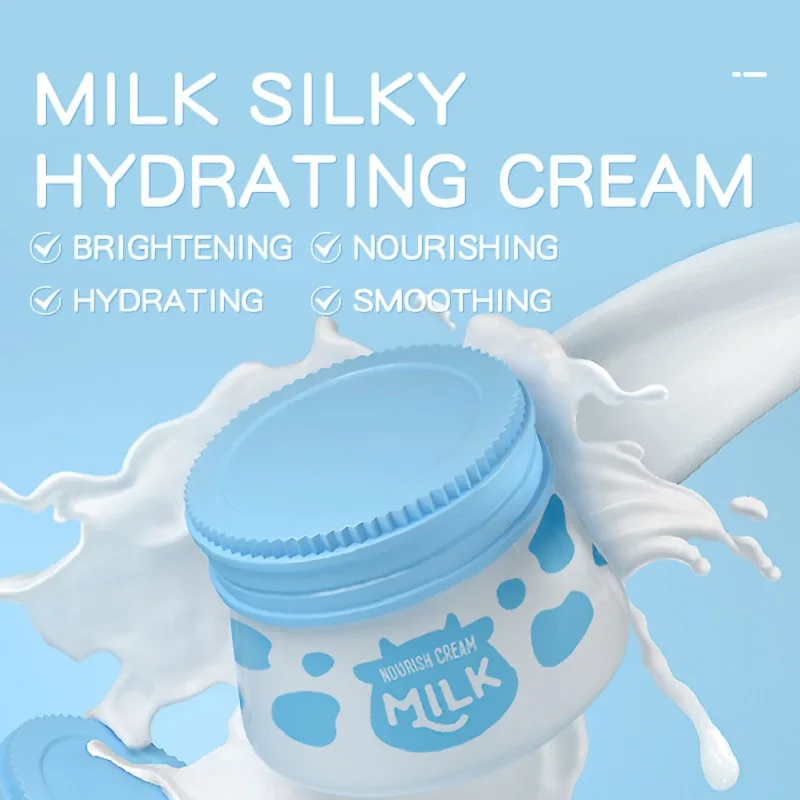

55g Milk Nourishing Cream Facial Moisturizer Face Day Cream Whitening Ageless Anti Wrinkles Lifting Facial Firming Skin Care