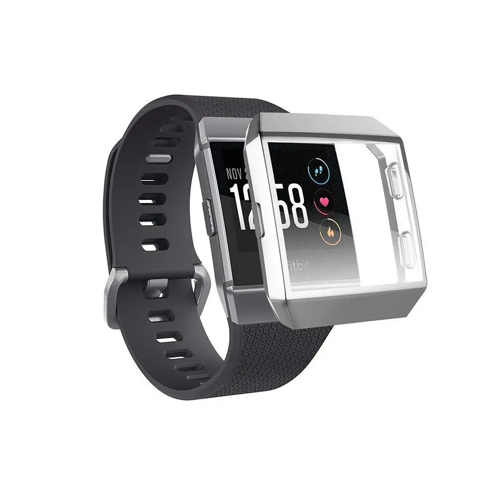 

Watch TPU Protective Cover For Fitbit Ionic Silicone Screen Anti-fall Dust Protection Soft Case
