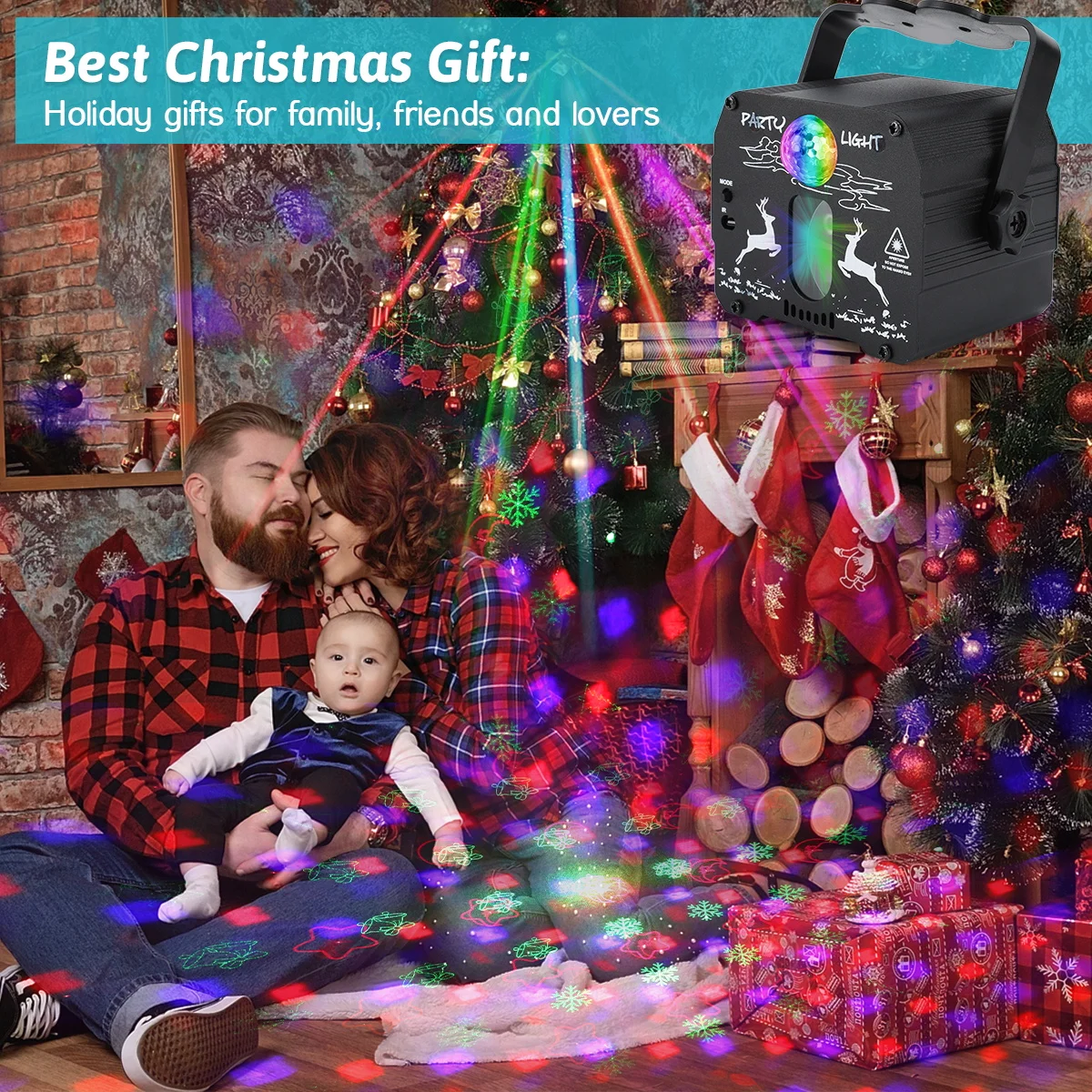 

Mini RGB Disco Light DJ LED Laser Stage Projector Red Blue Green Lamp USB Rechargeable Wedding Birthday Party DJ Lamp