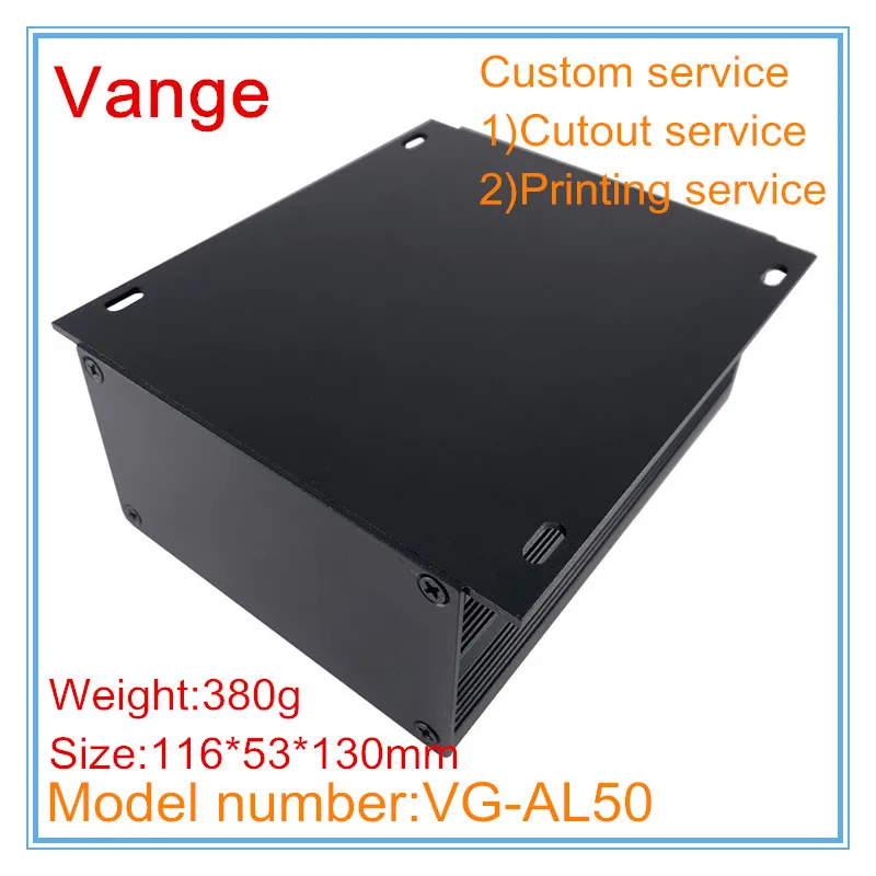 Корпус из экструдированного интегрированного профиля 2 шт./лот 6063-T5 алюминиевый