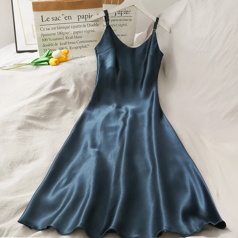 Женское атласное платье с открытой спиной Длинные вечерние платья из