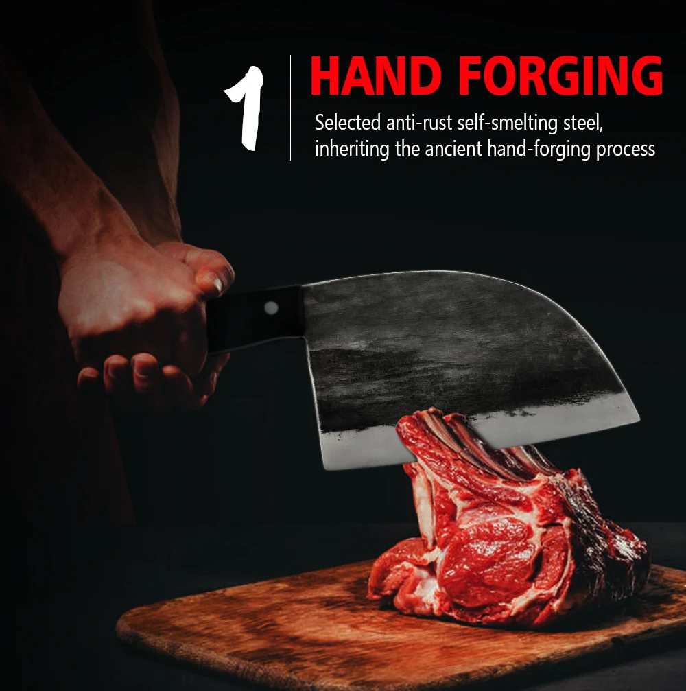 XYj кухонный нож шеф повара ручной работы мясницкий с высокоуглеродистым