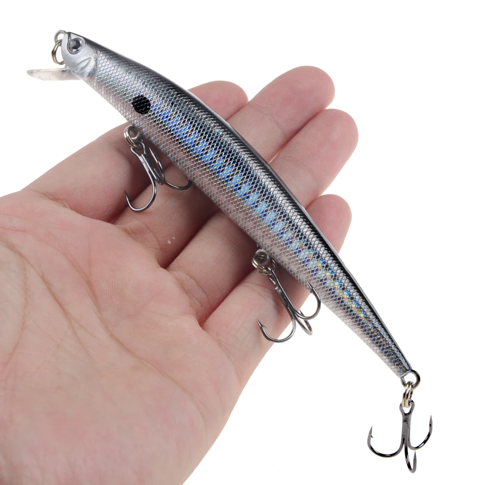 

1pcs Fishing Lures 12.5cm/12g Minnow Lure Rattling High Quality Hard Bait Crankbait Wobbler Fishing Tackle Leurre Peche For Pike