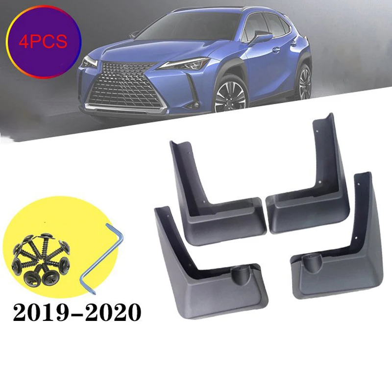 

For Lexus UX UX260 UX200 2019-2021 4PCS Car Mud Flap Splash Guard Fender Mudguard Car Styling Accessories