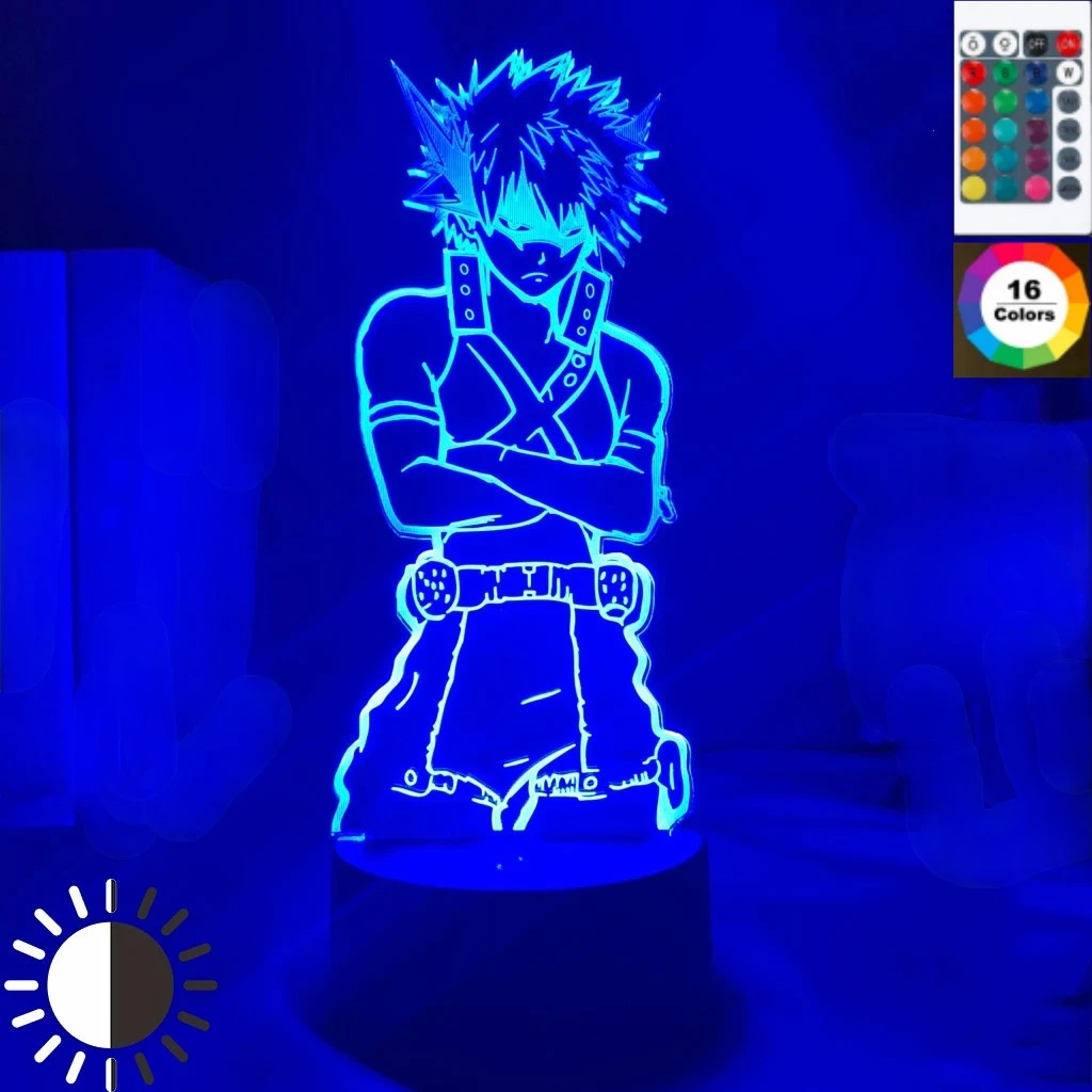 

My Hero Academia Anime Figure Haikyuu Demon Slayer Shingeki No Kyojin Hunter X Hunter Levi Ackerman Zero Two Bedroom Nightlight