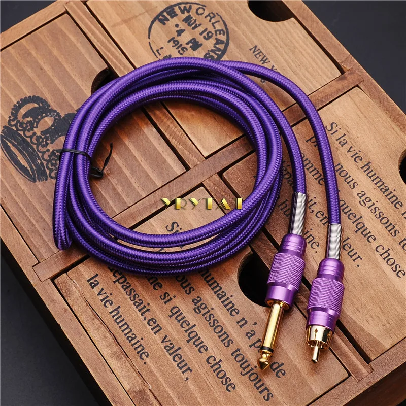 Одно лучшее качество 1,8 м Силиконовые RCA татуировки зажим шнур для татуировки макияж машина ручка шнур питания