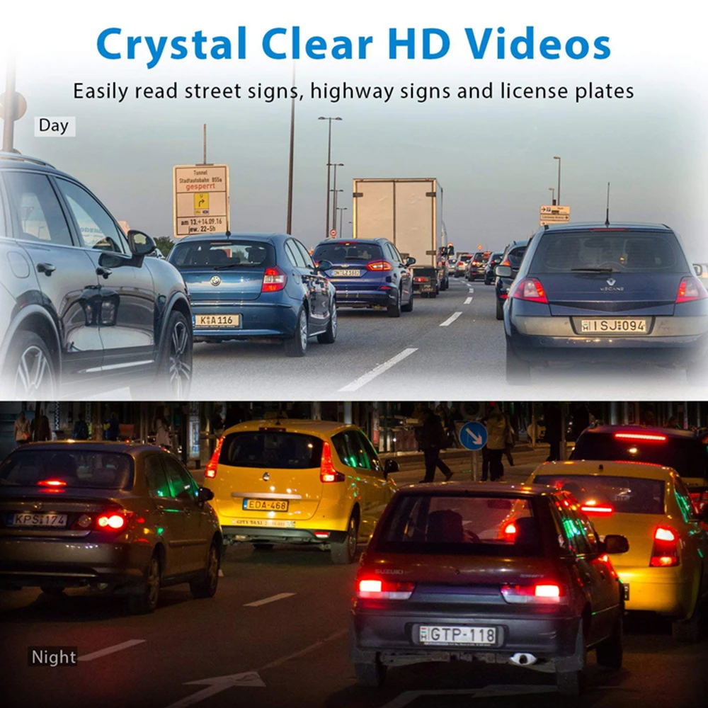 FHD 1080P Автомобильный видеорегистратор с двойным объективом V49C ADAS WIFI ночная версия