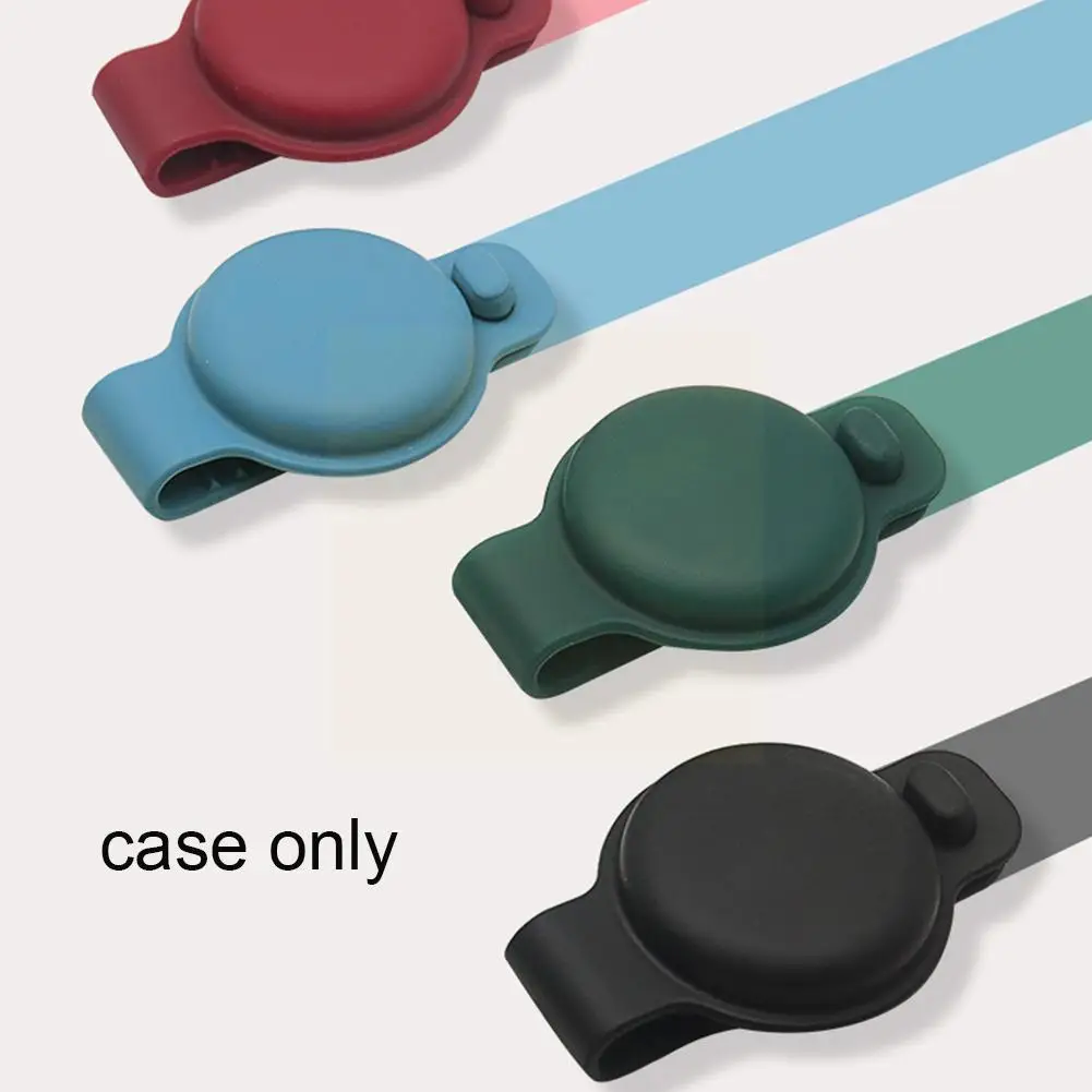 

Protective Gps Tracking Pet Dog Loop Holder Luminous Sleeve For Loor Cover Tracker Keychain Airtag Silico X4v1