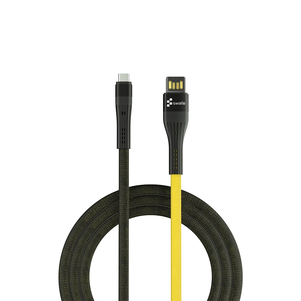 Type C Swalle 3A USB кабель для зарядки Micro usb type-C кабель для iPhone X 8 7 6 Xiaomi huawei samsung S9 S8 - Цвет: Type C