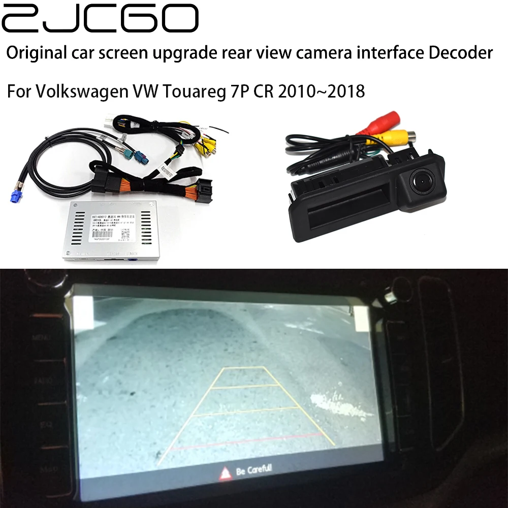 

ZJCGO Car Rear Reverse Bakcup Camera Auto Digital Decoder Box Interface Adapter For Volkswagen VW Touareg 7P RC 2010~2018
