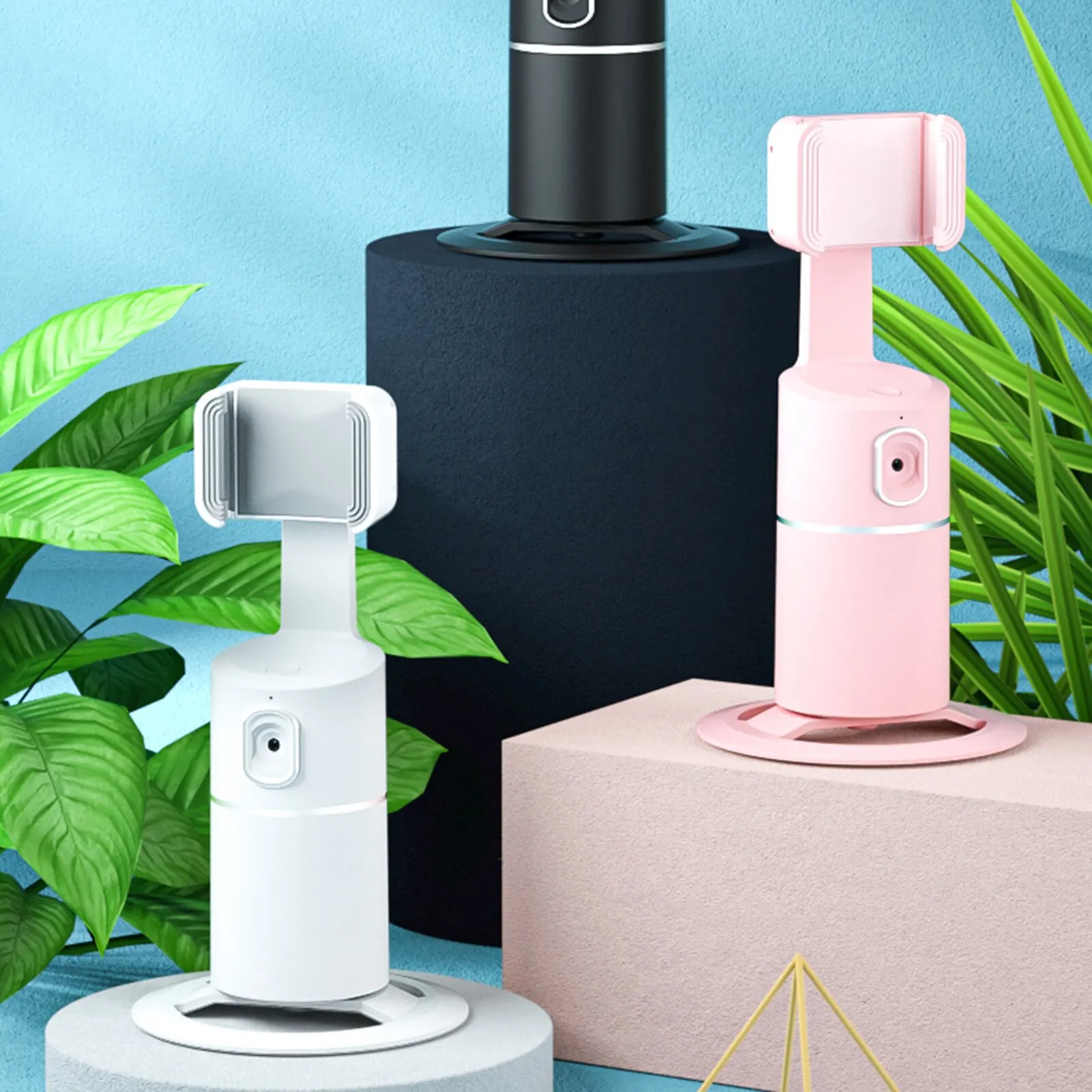 Портативная селфи Палка с возможностью поворота на 360 ° и функцией отслеживания