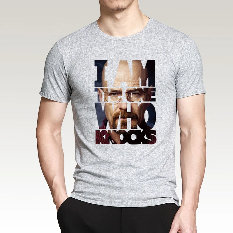 Спортивная футболка с надписью Breaking Bad Heisenberg летние мужские футболки I Am Who Knoaks