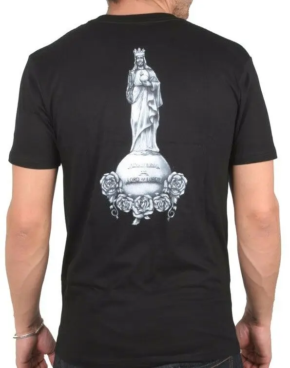 Конечный срок Мужская Черная король королей Владыка лордов розы футболка со