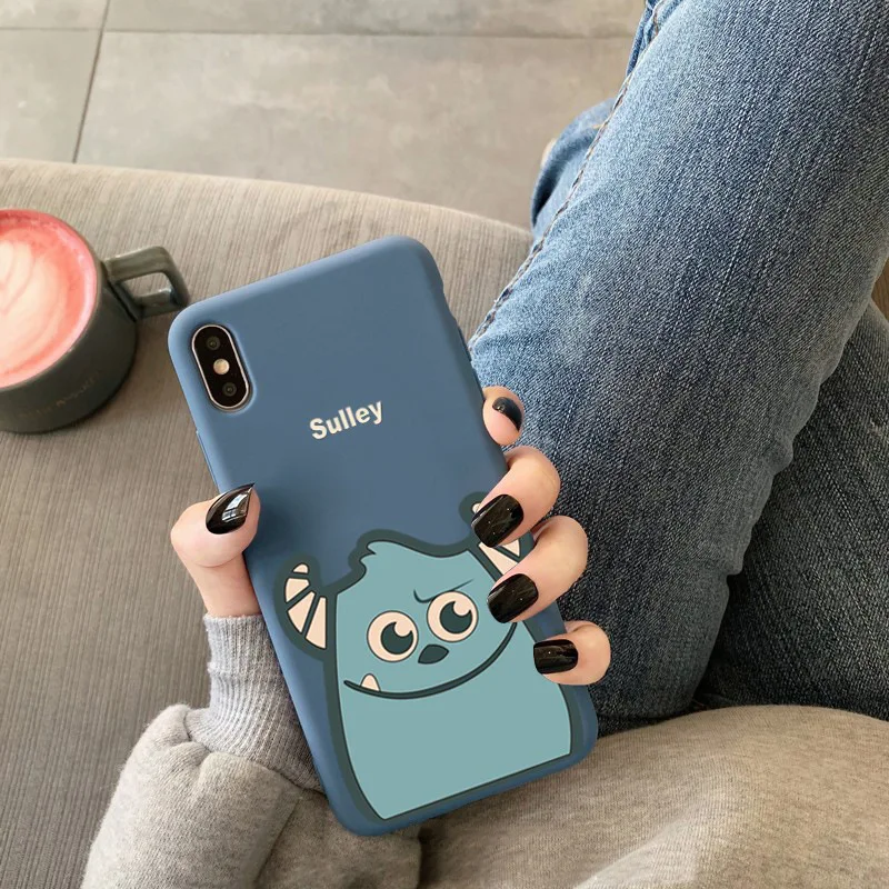 Mike Sulley Cute Cartoon Soft Silicone Phone Case For iPhone 11 Pro Max Candy Cover X XR XS 8 7 6 6S Plus funda |