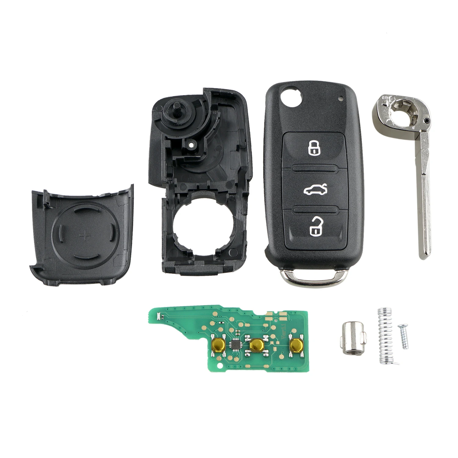 3 шт. * кнопки дистанционный Автомобильный ключ для VW Volkswagen GOLF PASSAT Tiguan Polo Jetta 5K0837202AD