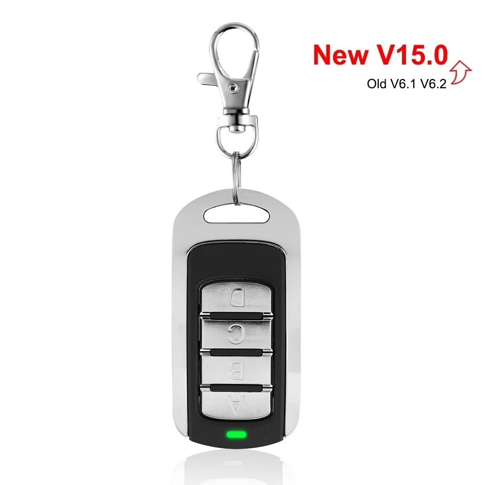 

1pcs V15.0 433MHz 868MHz Garage Remote Control Rolling Code Fixed Code Clone Garage Command 4 in 1 Gate Opener New Upgrade