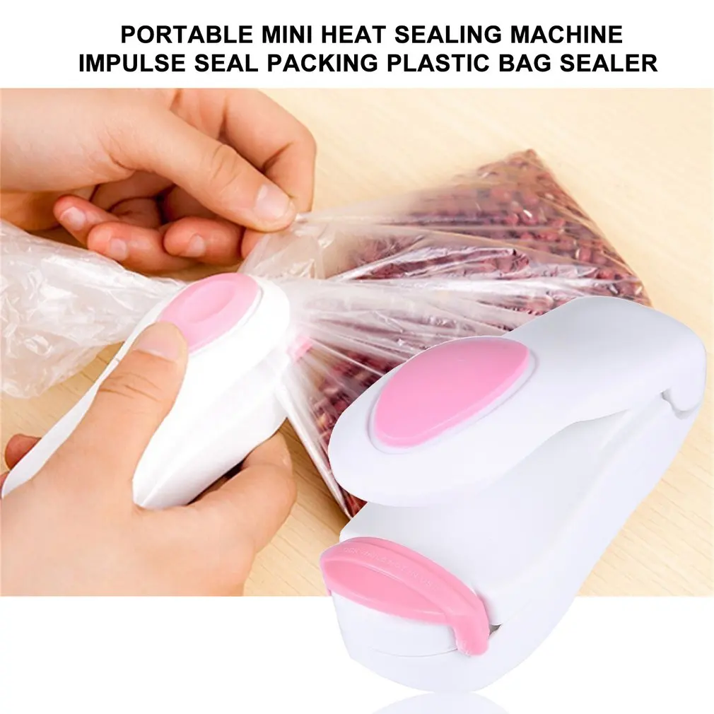 

Vacuum Food Sealer Mini Portable Heat Sealing Machine Poly Tubing Plastic Bag Kit Tool Worldwide Store Color Random
