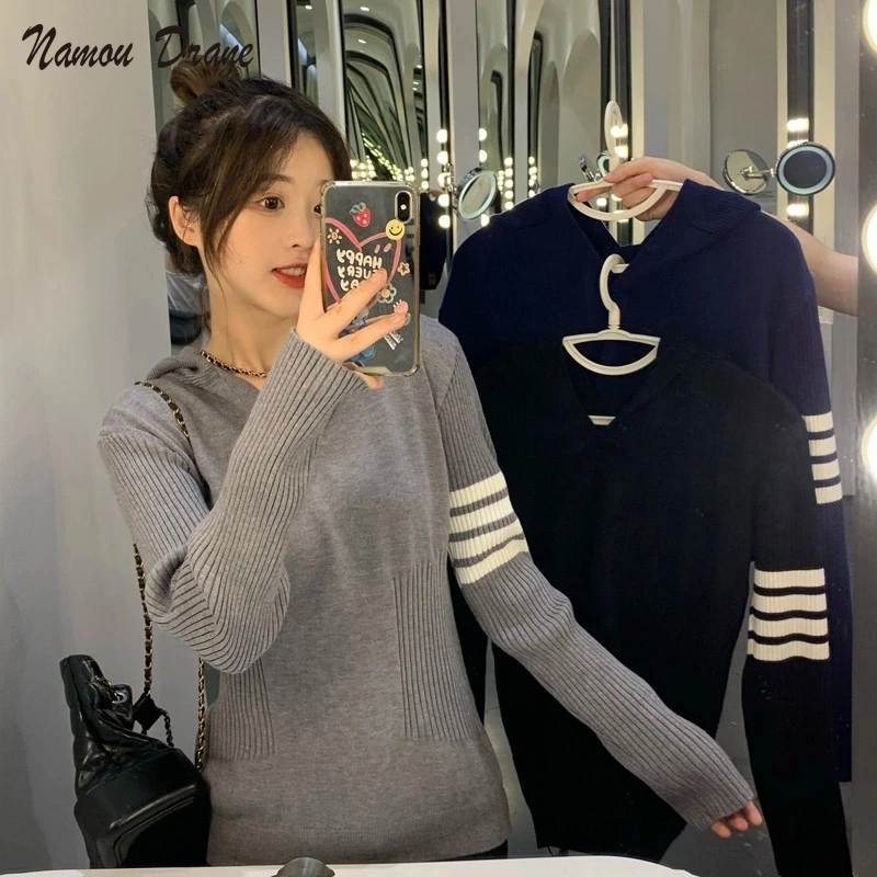 

Hooded Sweater Women 2021 New Self-cultivation Outer Wear Bottoming Sweater Fashion Age Reduction All-match Blouse Autumn