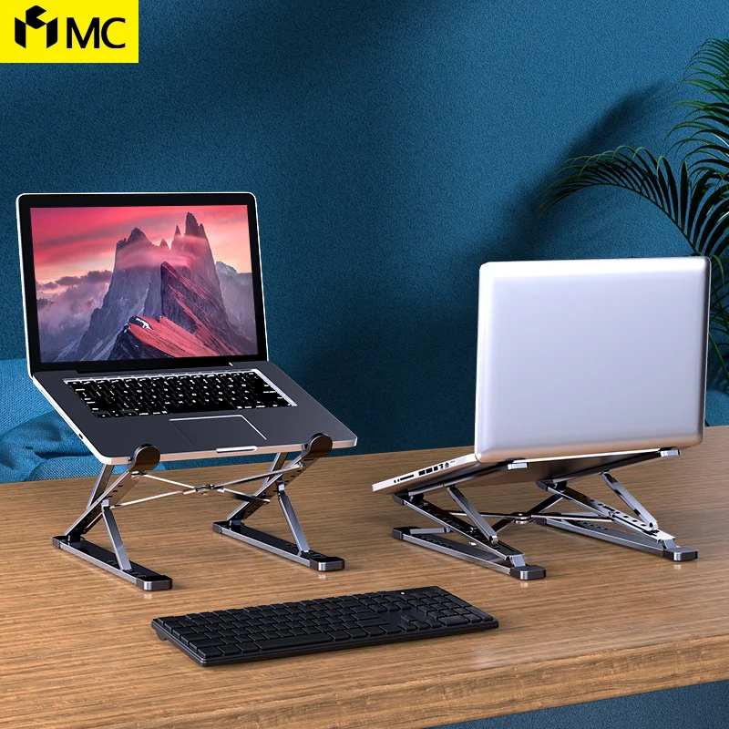 

Регулируемая подставка для ноутбука MC N8, Алюминиевая Подставка для Macbook, планшета, ноутбука, охлаждающая подставка, складной портативный держатель для ноутбука