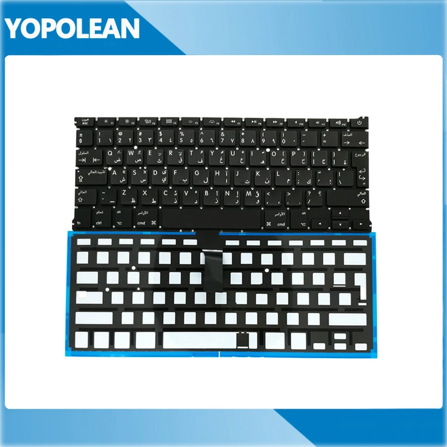 5 шт./лот новая арабская клавиатура с подсветкой для Macbook Air 13 &quotA1369 2011 A1466 2012 2013 2014