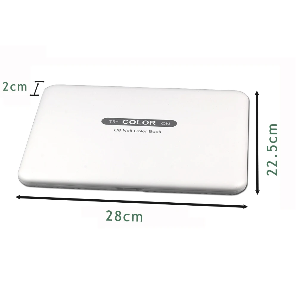 

120 Grids Nail Tips Display Book DIY Nail Art Showing Shelf Gel Nail Polish Color Card Chart Painting Dedicated Display Board