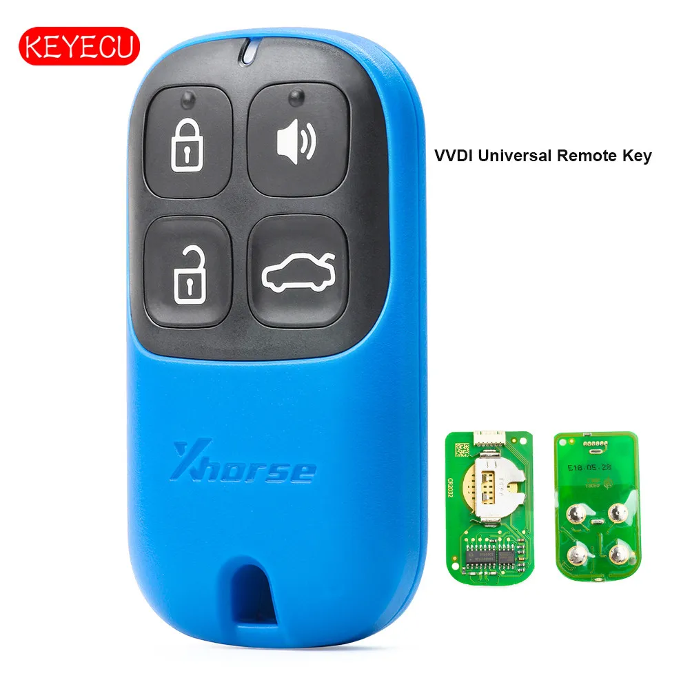 

Универсальный пульт дистанционного управления Keyecu 5 шт./лот XHORSE VVDI, 4 кнопки для VVDI Key Tool VVDI2 Blue