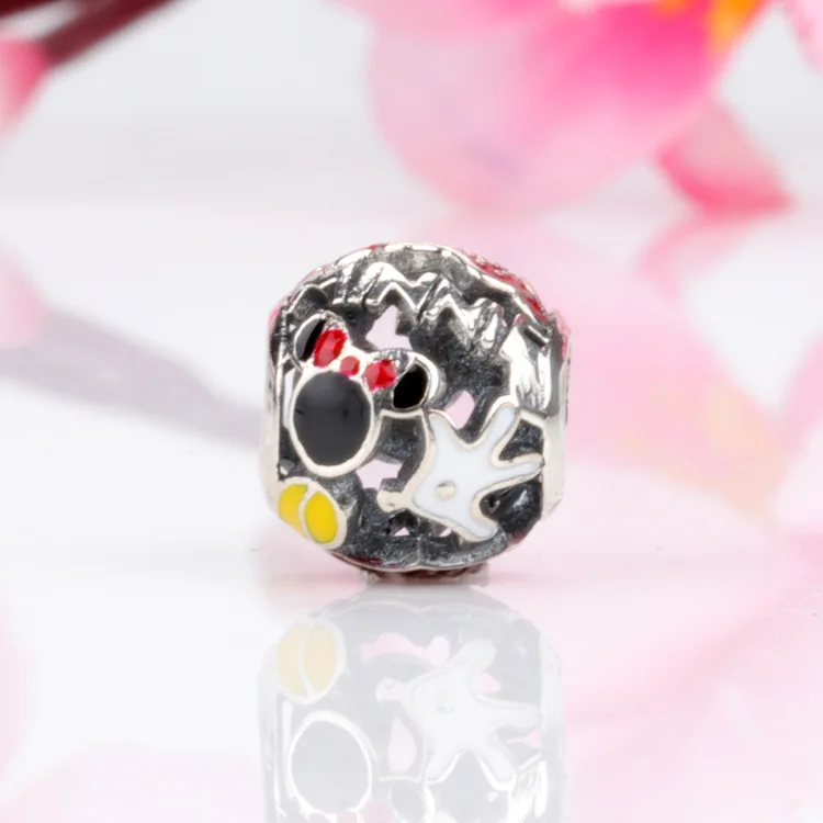 

Hot Sale 925 Sterling Silver Hollow Minnie Charm Fit Original Bracelet Women Jewelry Making Gift