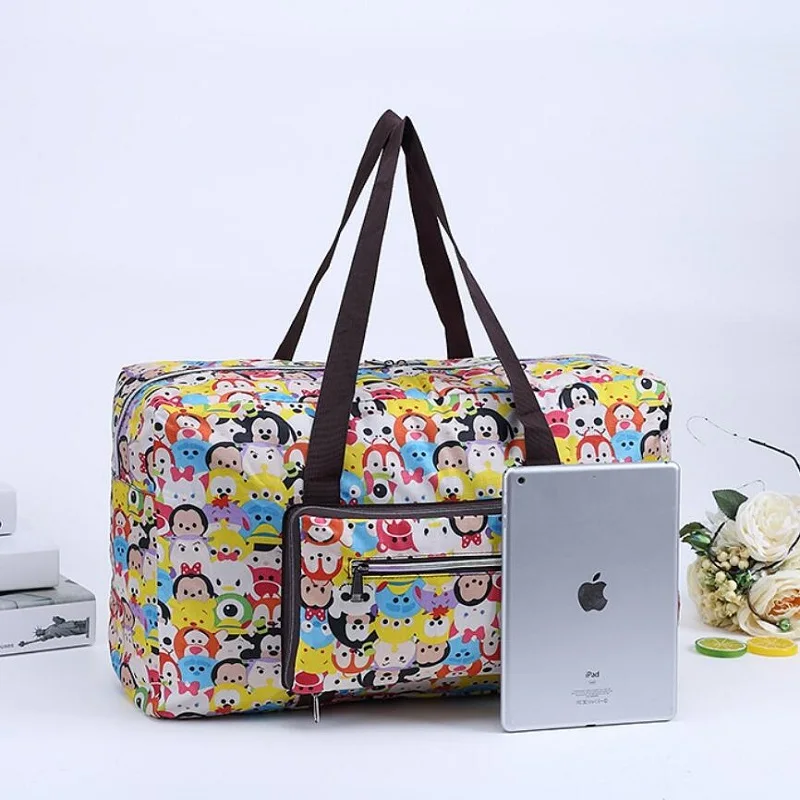 

Fashion Travel Bag Polyester Women's Large Capacity Bag New Foldable Portable Boarding Bag Waterproof Women Travel Bag
