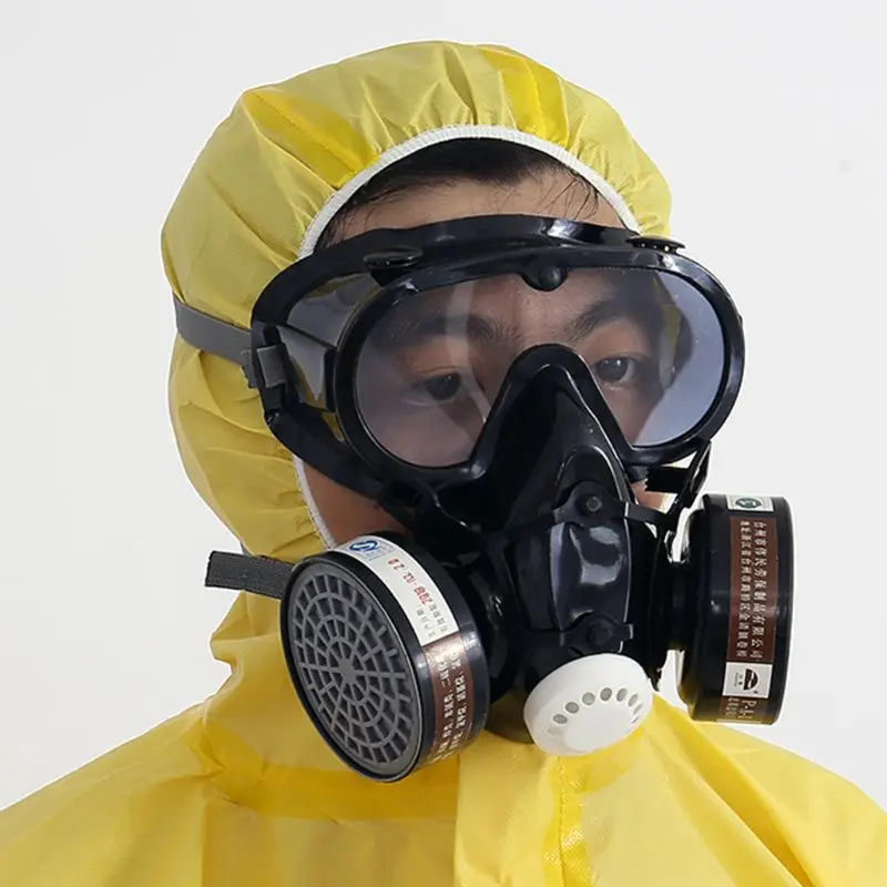 

Protective Suit Protective Clothing Coverall Suit Coveralls With Cap Full Body Protection Labor Insurance Safety