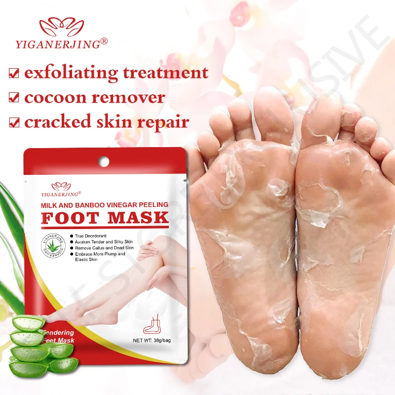 

Feet Exfoliating Foot Mask Pedicure Socks Remove Dead Skin Calluses Anti Crack Heel Feet Peeling Mask Moisturizing Foot SPA Care