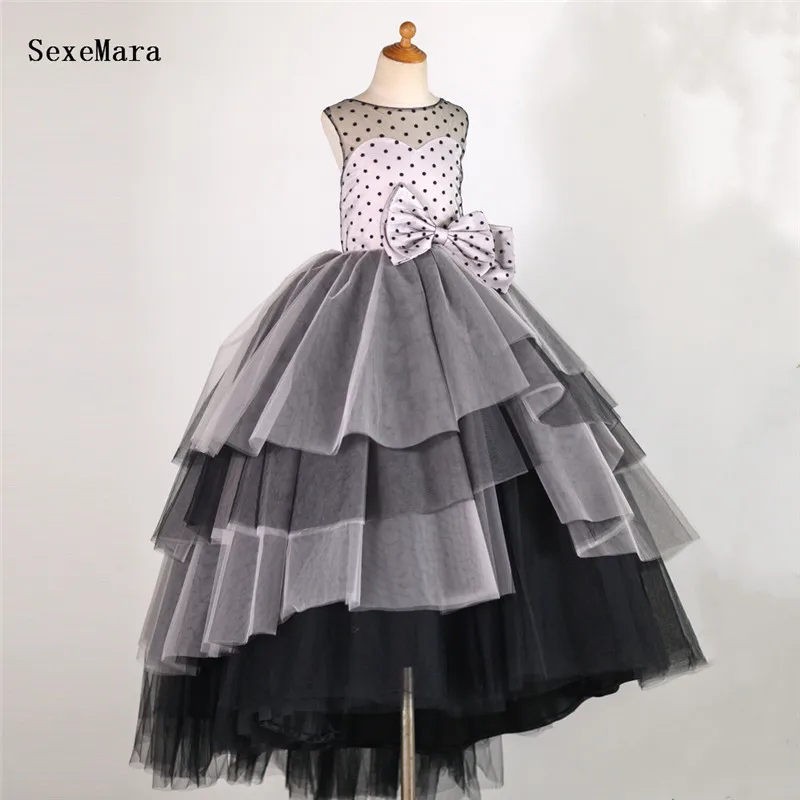 

Elegant Fashion Ball Gown Flower Girl Dress Children Wedding Party Gown Girls Pageant Dress Kid Size 1-16Y
