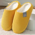 Зимние женские тапочки, домашняя хлопковая обувь 2021, домашние тапочки для спальни и мужчин, теплая плюшевая женская обувь для гостиной, однотонная женская обувь
