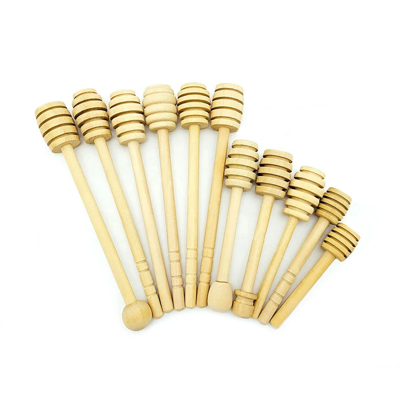 

Mini Eco-Friendly Wooden Spoon Honey Dipper Sticks Mixing Server Wood Spoon For Honey Jar Dispense Drizzle Honey Dipper Stick