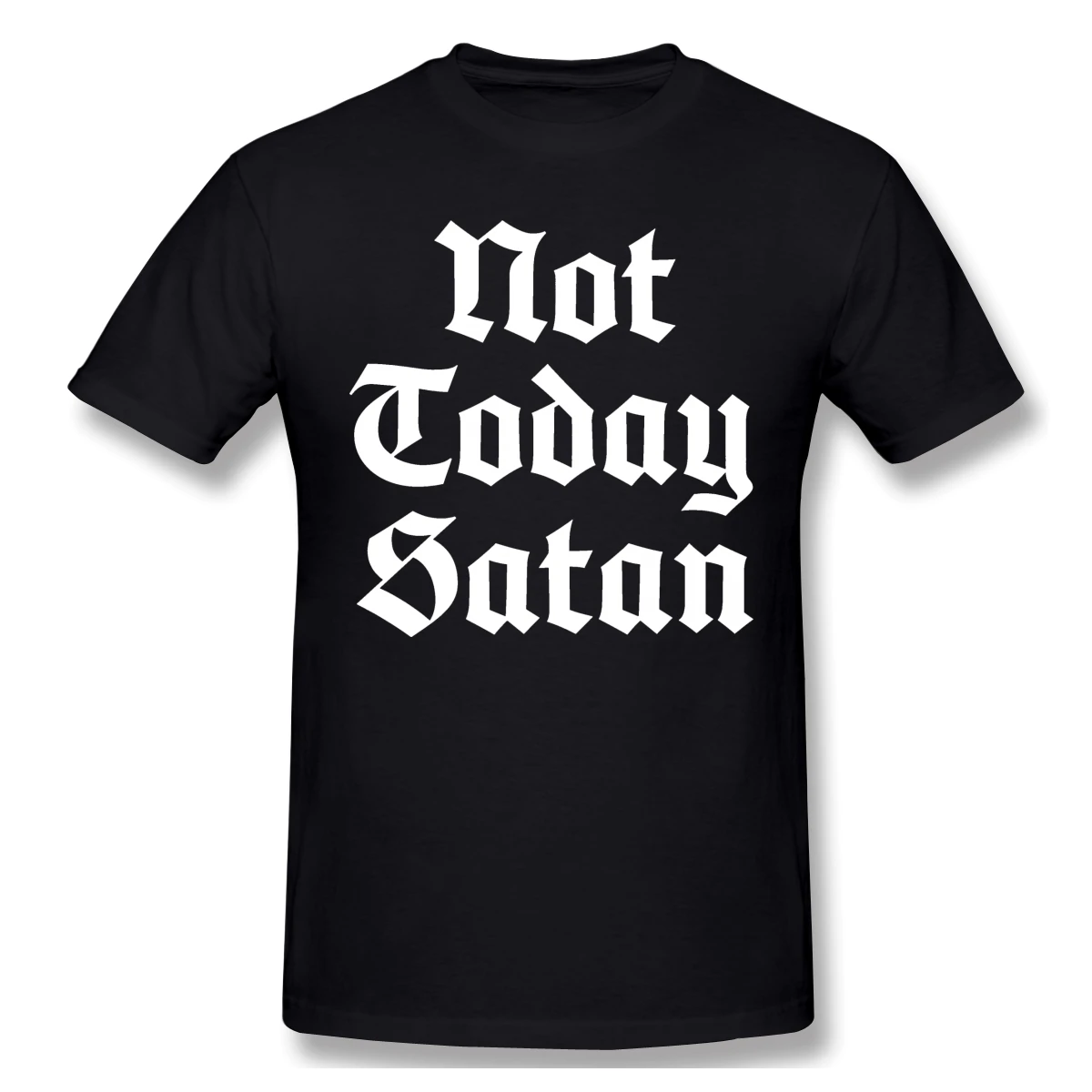 Not Today Футболка красная футболка Satan Fation Мужская модная с коротким рукавом | одежда