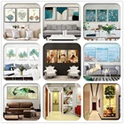 Новинка 3 шт. DIY масляная краска по номерам балетный танцор триптих Картины красивое дерево краска на стену Наклейка домашний Декор подарок