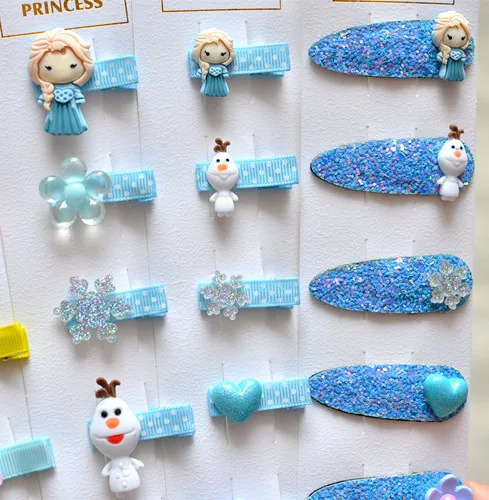 Диснея новые модные детский головной убор зажим для волос Детский комплект