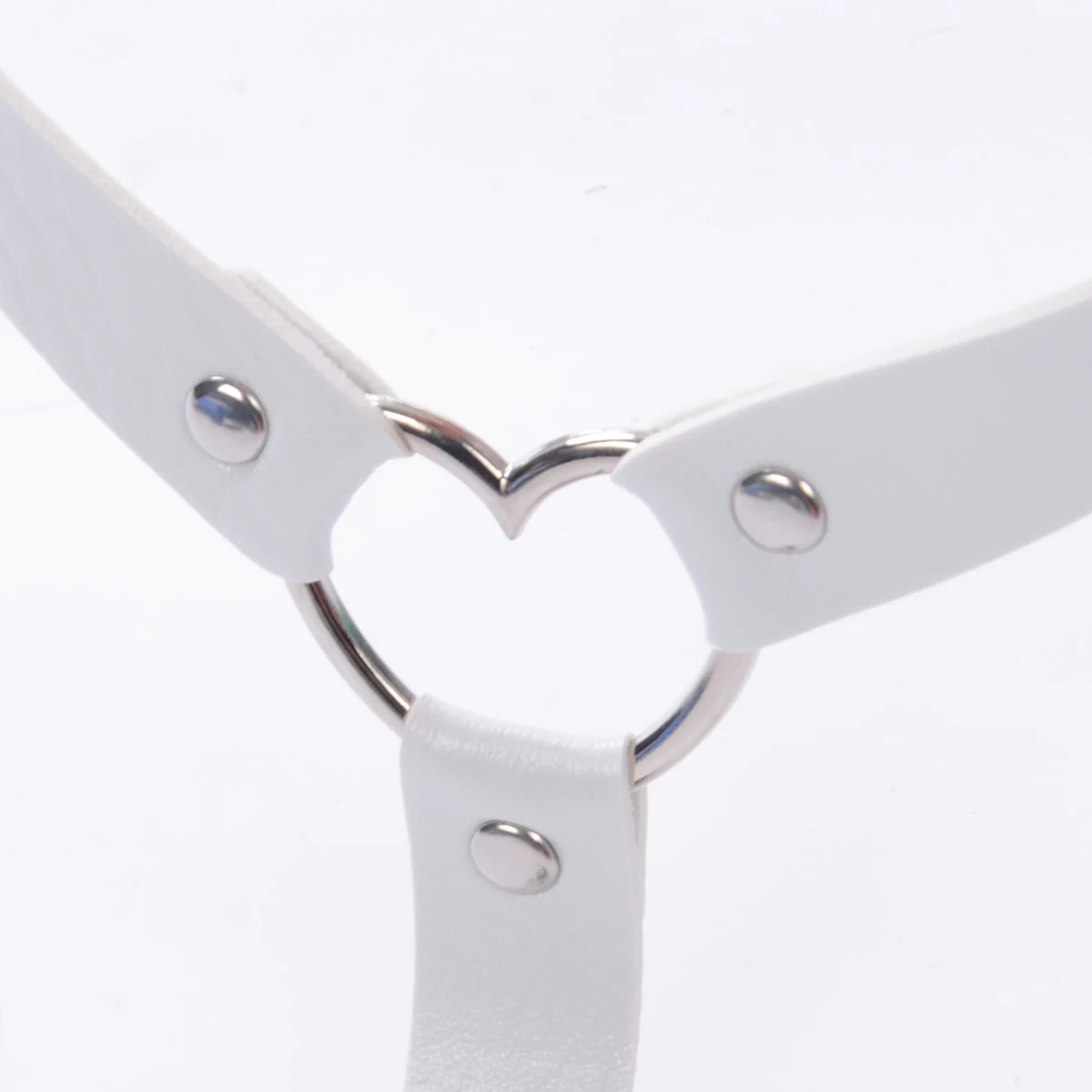 Пикантная эластичная Женская подвязка ремень из искусственной кожи с сердечками