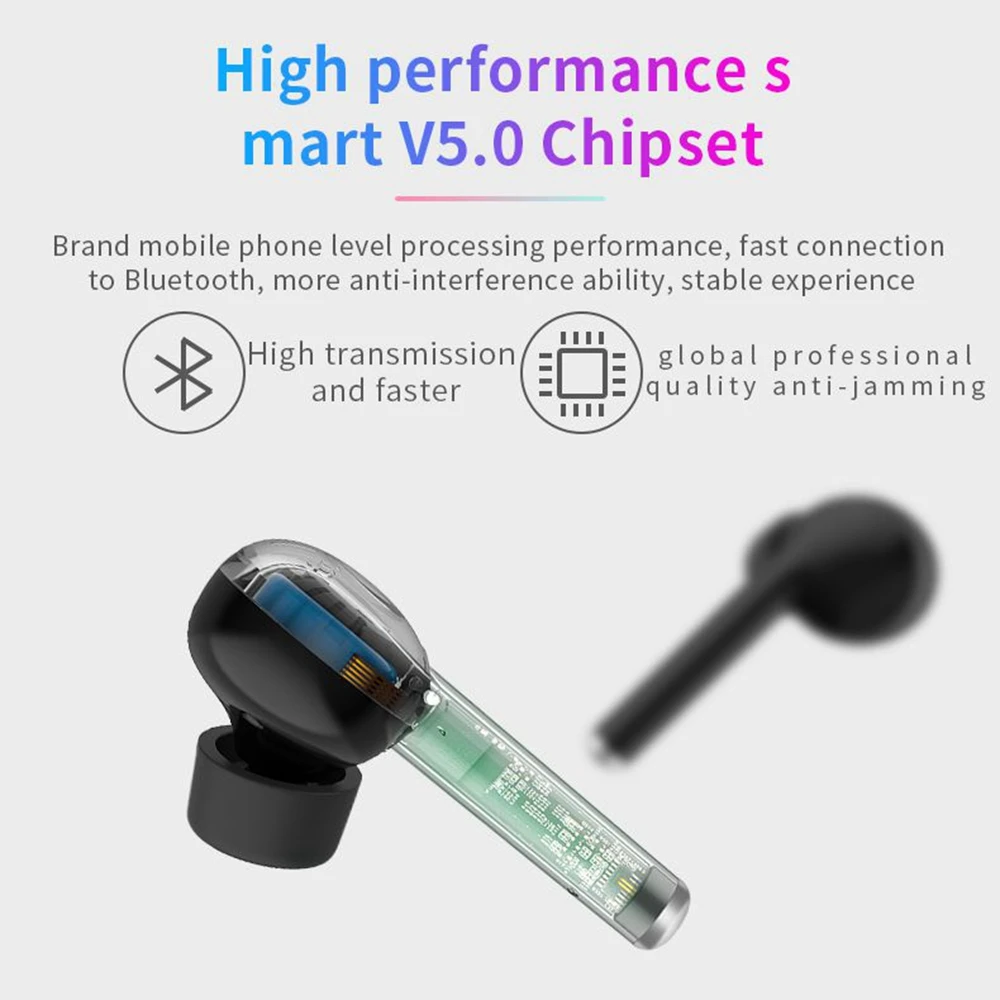 Bluetooth LanXun5.0 наушники водонепроницаемые беспроводные наушники Touch True беспроводная гарнитура с Bluetooth спортивные динамические наушники