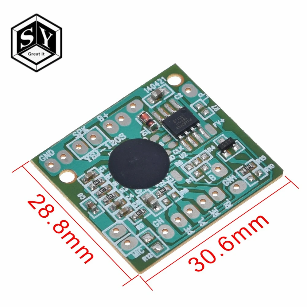 Звуковой модуль для электронной игрушки IC чип диктофон 120s 120secs Запись Воспроизведение разговор, Музыка Аудио записываемая доска подарок