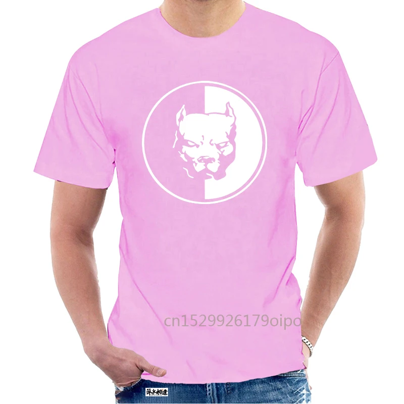 Футболка Летняя Новинка мультяшная футболка Pitbull для вечерние черная собака