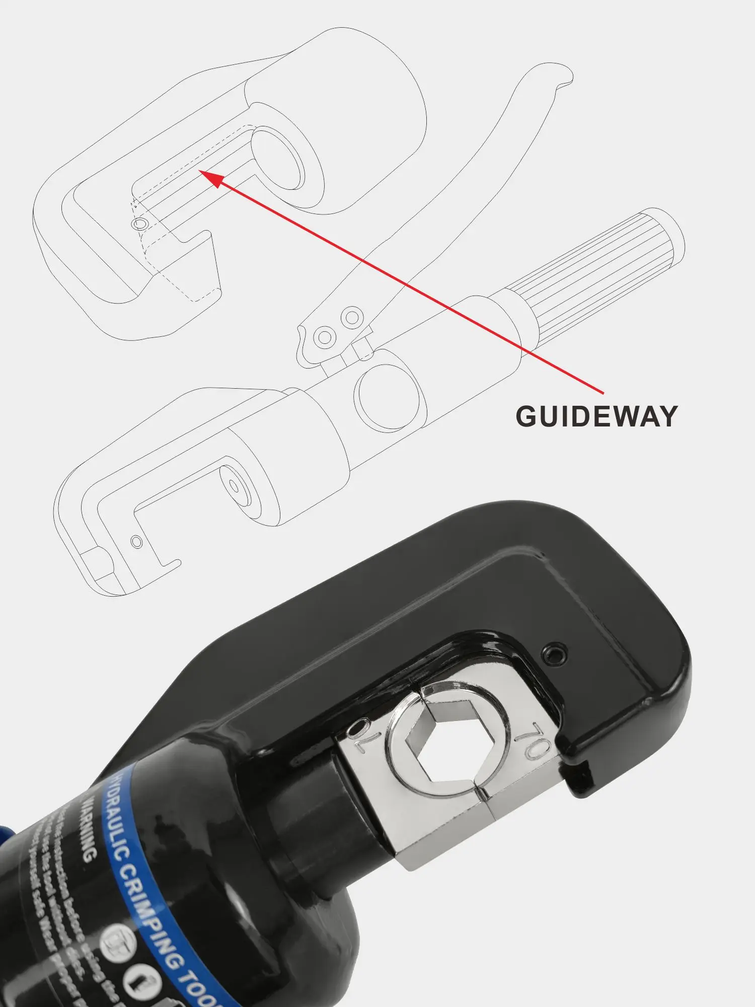 Гидравлические обжимные инструменты Φ 8 тонн 4 мм² до 70 набор инструментов для